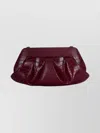 Themoirè Bow Detail Crocodile Texture Shoulder Bag