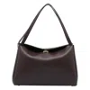 Themoirè Clasp-fastening Shoulder Bag In Brown