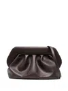 Themoirè Pleated Rectangular Clutch In Vegan Pu In Blue