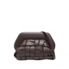 Themoirè Brown Clutch Bags