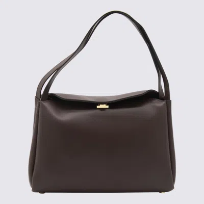 Themoirè Brown Eudora Shoulder Bag In Black