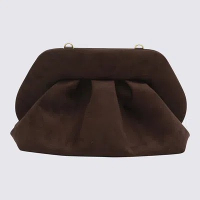 THEMOIRÈ BROWN SUEDE TIA CLUTCH