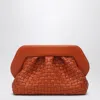 Themoirè Burnt Clutch In Woven Eco