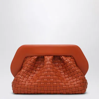 Themoirè Burnt Clutch In Woven Eco
