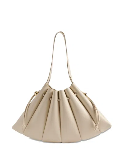 Themoirè Calipso Bottalato Drawstring-detail Shoulder Bag In Neutral