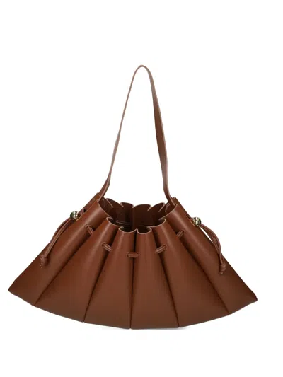 Themoirè Calipso Drawstring Shoulder Bag In Brown