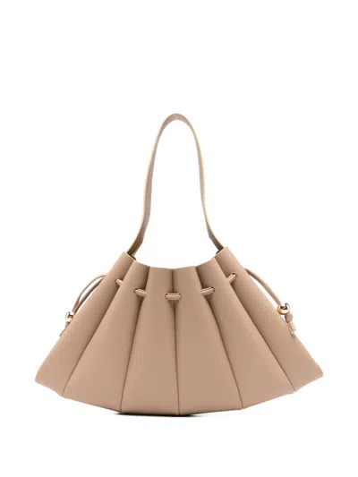 Themoirè Calipso Gathered Shoulder Bag In Neutral