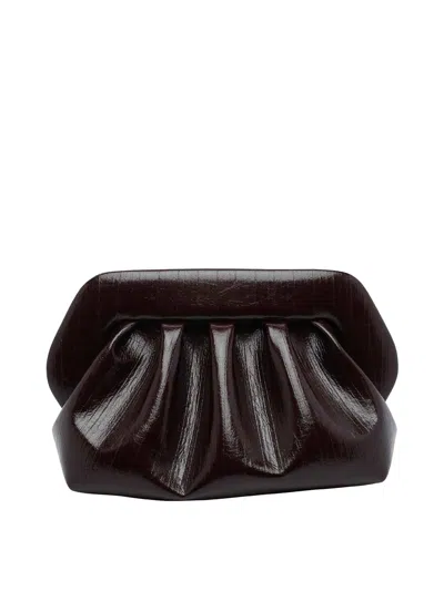 Themoirè Chocolate Bios Handbag In Brown