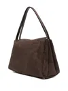 Themoirè Clasp-fastening Tote Bag In Brown