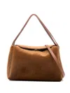 Themoirè Clasp-fastening Tote Bag In Brown