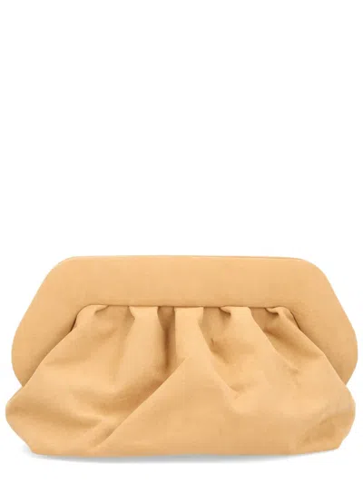 Themoirè Clutch In Beige