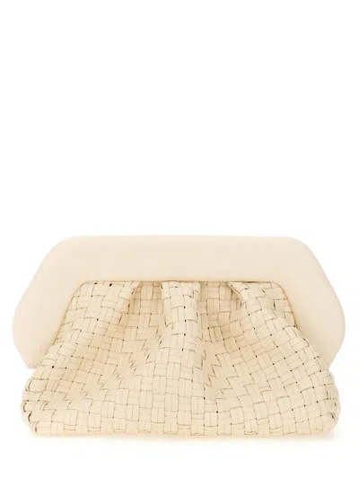 Themoirè Clutch Bios In Beige