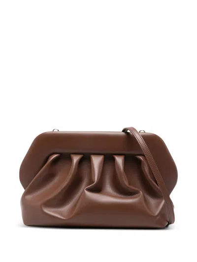 Themoirè Bios Vegan Clutch In Brown