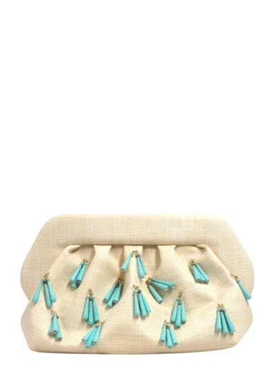 THEMOIRÈ THEMOIRÈ CLUTCH BIOS PAPER FRINGE BURRO