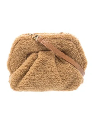 Pre-owned Themoirè Clutch In Brown