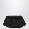 Themoirè Clutch Emera Black In Satin In Black