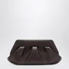 Themoirè Emera Gathered Clutch Bag In Brown