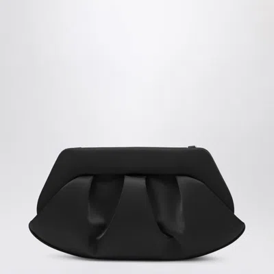 Themoirè Clutch Emera In Satin In Black