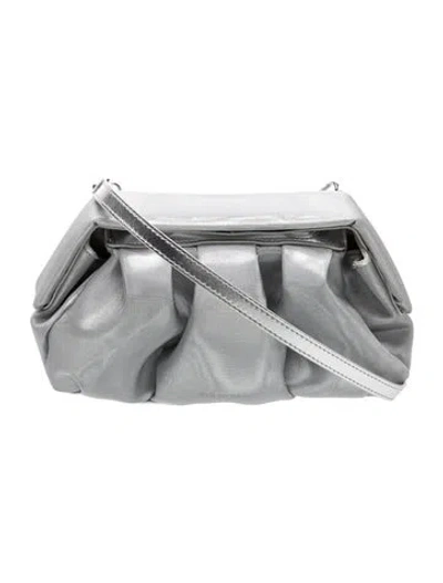 Pre-owned Themoirè Clutch In Silver