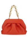Themoirè "tia" Clutch Pleated Beaded Handle