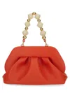 Themoirè "tia" Clutch Pleated Beaded Handle