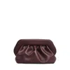 Themoirè Clutch Vegan Leather Bordeaux In White