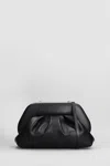 Themoirè Tia Vegan Fabric Clutch In Black