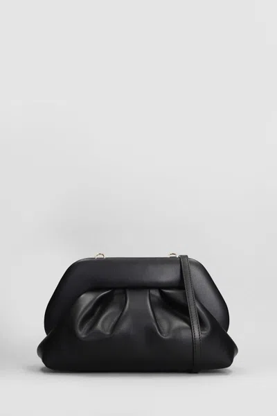 Themoirè Tia Vegan Fabric Clutch In Black