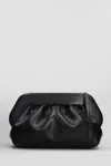 Themoirè Bios Vegan Clutch In Black Faux Leather In Black