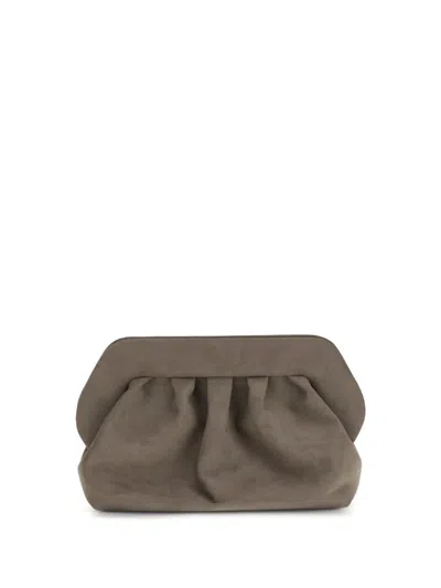 Themoirè Clutches In Brown