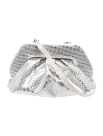 Pre-owned Themoirè Crossbody Bag In Metallic/silver