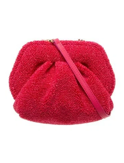 Pre-owned Themoirè Crossbody Bag In Red