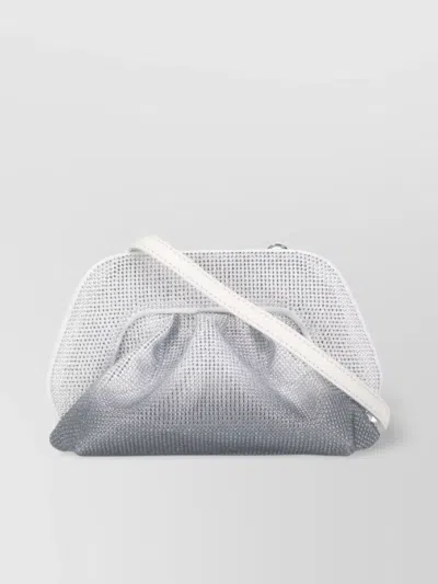 Themoirè Crystal Embellished Clutch Bag