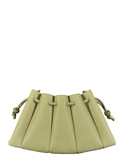 Themoire' Dafne Bottalato Shoulder Bag In Green