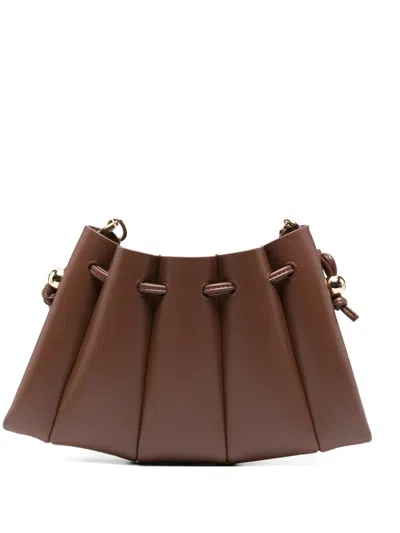 Themoirè Dafne Clutch Bag In Brown