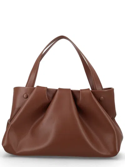 Themoirè Detachable-strap Shoulder Bag In Brown