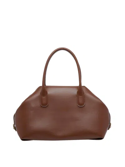 Themoirè Driar Brown Tallia Trank Handbag