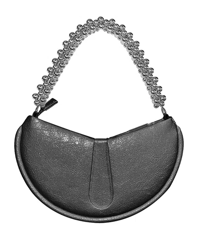 Themoirè Themoire Ebe Beads Handle Shoulder Bag In Black