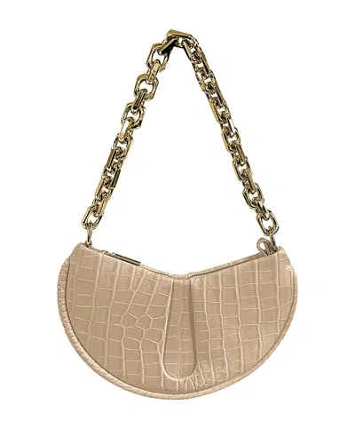 Themoirè Themoire Ebe Croco Shoulder Bag In Praline