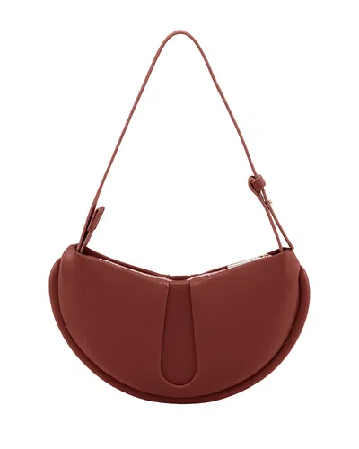 Themoirè Ebe Vegan Fabric Shoulder Bag In Pomegranate