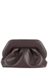 Themoirè Gathered Clutch Bag In Gray
