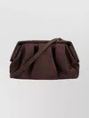 Themoirè Eco Suede Pleated Clutch Bag