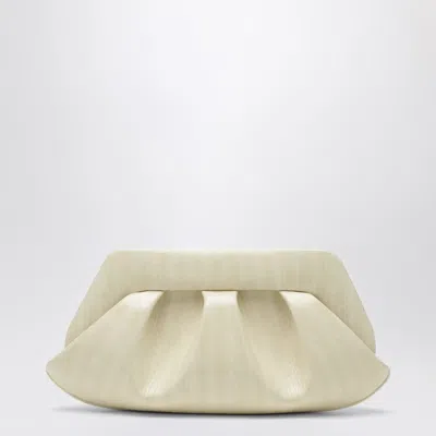 Themoirè Emera Clutch In Light Beige In Neutral