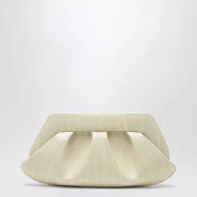 Themoirè Emera Clutch In Light Beige In Yellow