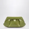 Themoirè Structured Rectangular Clutch Bag Crocodile Effect In Green