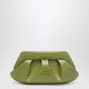Themoirè Structured Rectangular Clutch Bag Crocodile Effect In Green