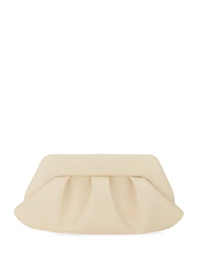 Themoirè "emera" Clutch In Neutrals