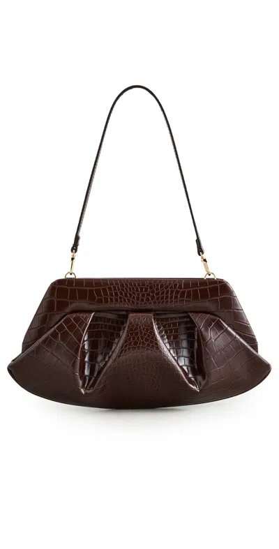 THEMOIRÈ EMERA CROCO BAG EBONY