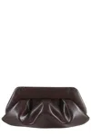 Themoirè Emera Pleated Leather Shoulder Bag In Black