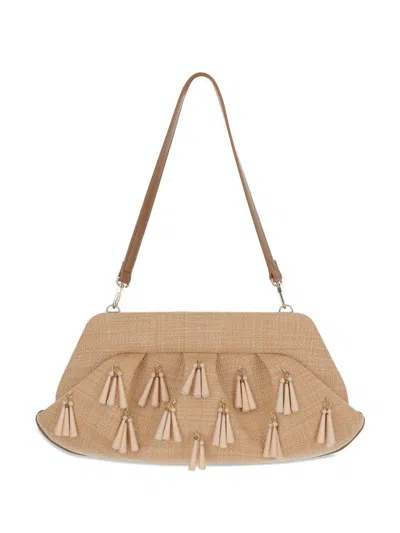 Themoirè Emera Fringed Clutch